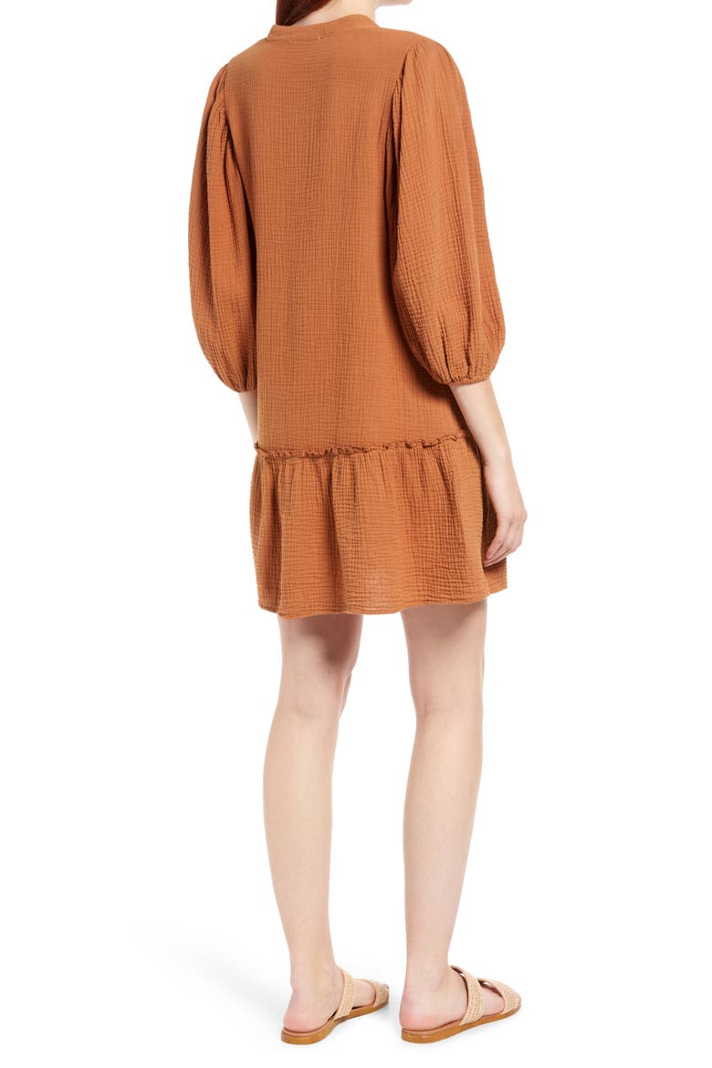 Maternal American Maternity Swing Dress, Alternate, color, MARIGOLD