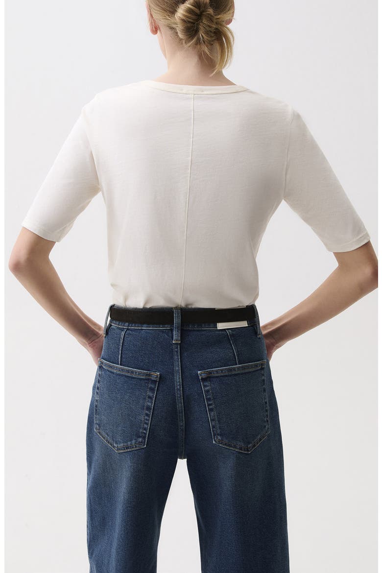 Melika Cotton T-Shirt, Alternate, color, SOFT WHITE