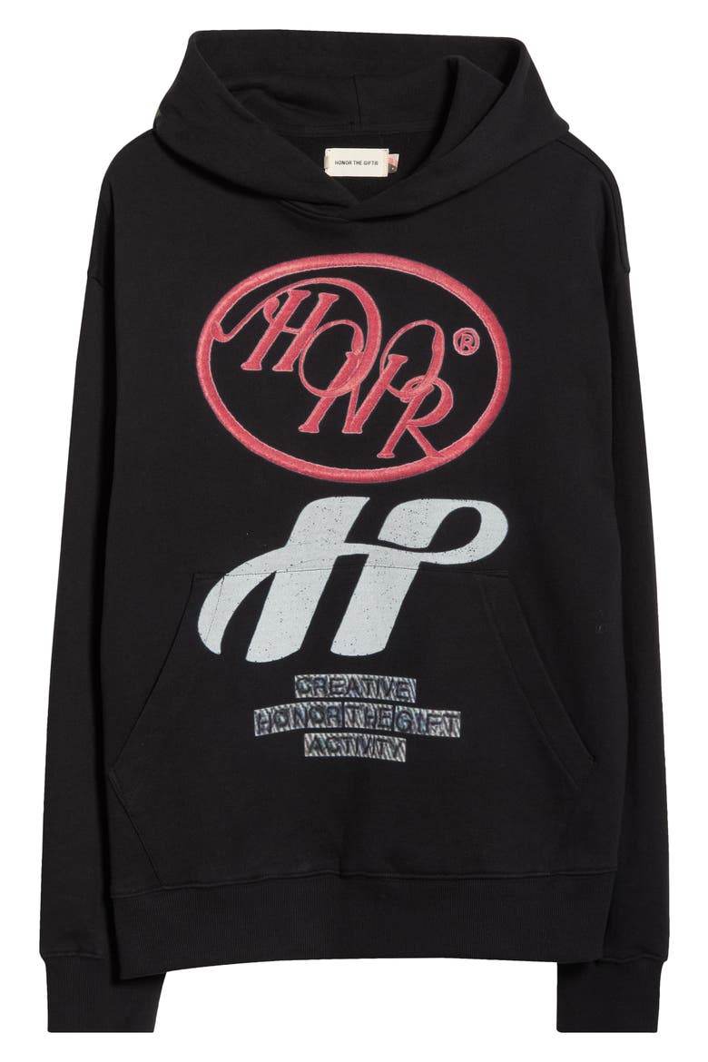 Pop Art Hoodie, Alternate, color, BLACK