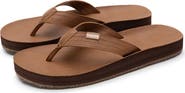 Feelgoodz Mens Zensole Kinderz Faux Leather Flip Flop Thong Sandals