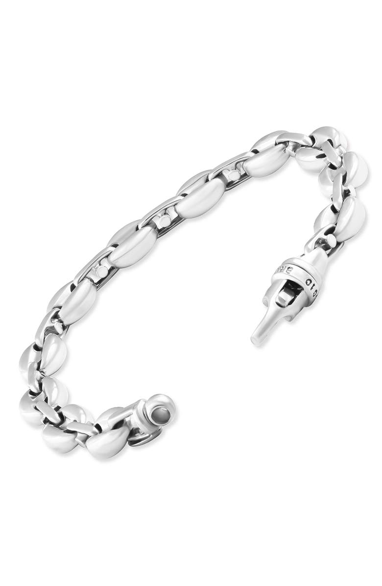 Bliss Diamond Men's Designed 47 Gram Solid Silver Bracelet 8.5", Alternate, color, 