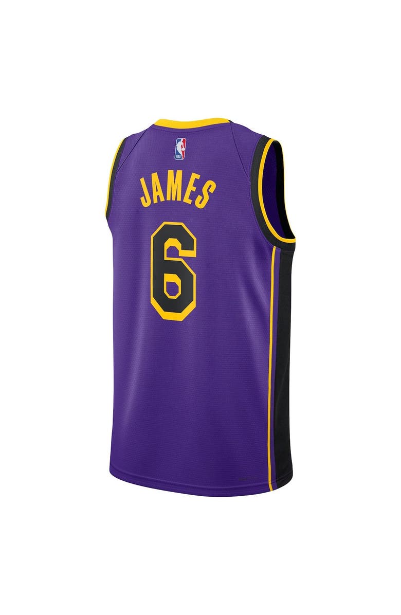 Jordan Brand Unisex Jordan Brand LeBron James Purple Los Angeles Lakers Swingman Jersey - Statement Edition, Alternate, color, Purple