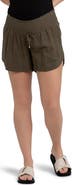 Ripe Maternity Byron Shirred Linen Short