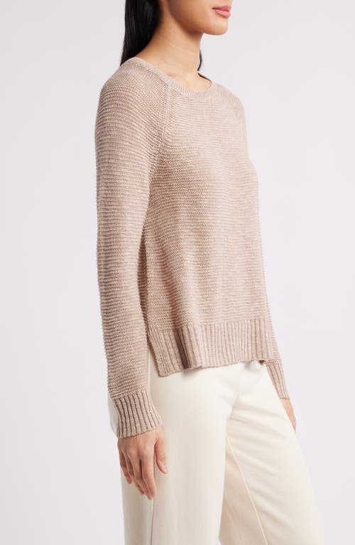 Eileen Fisher Raglan Sleeve Sweater In Wheat