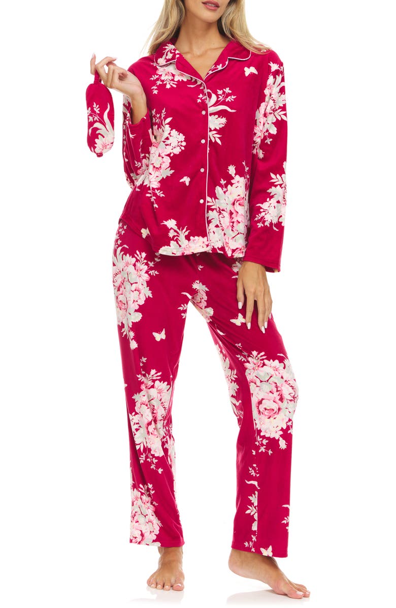 Flora Nikrooz Jennifer Printed Pajama Set, Main, color, 