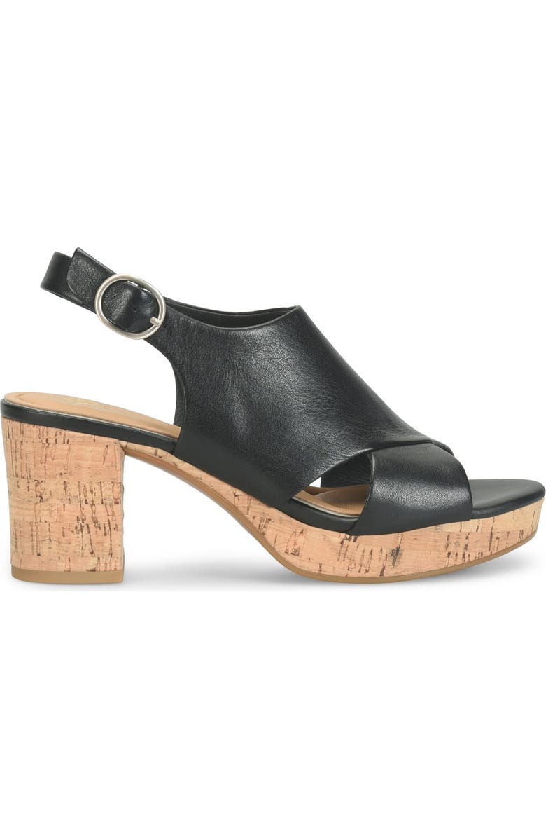 Söfft Liv Slingback Platform Sandal, Alternate, color, Black
