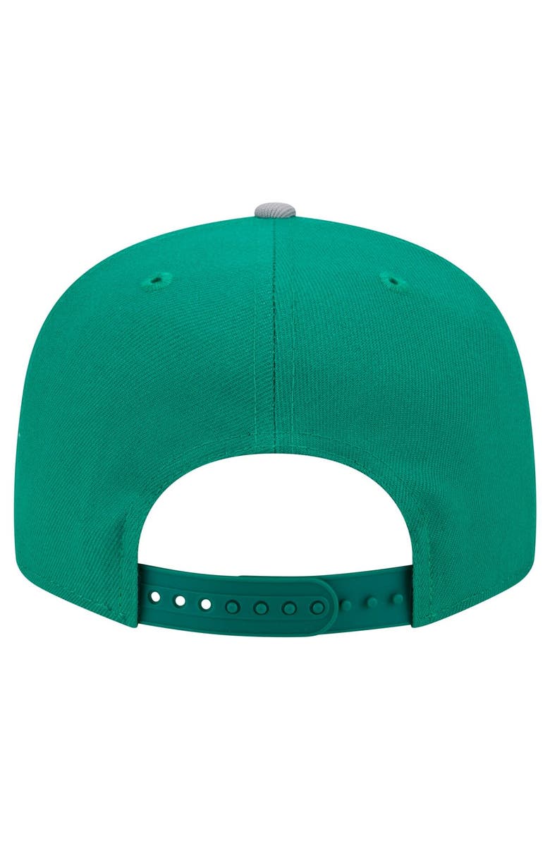 New Era Men's New Era Kelly Green/Silver Philadelphia Eagles Historic Script 9FIFTY Snapback Hat, Alternate, color,