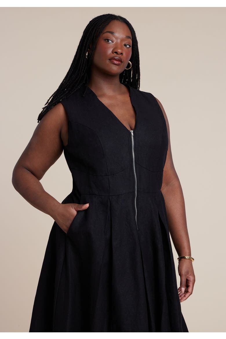 Short Sleeve Maxi Shirt Dress, Alternate, color, BLACK ONYX