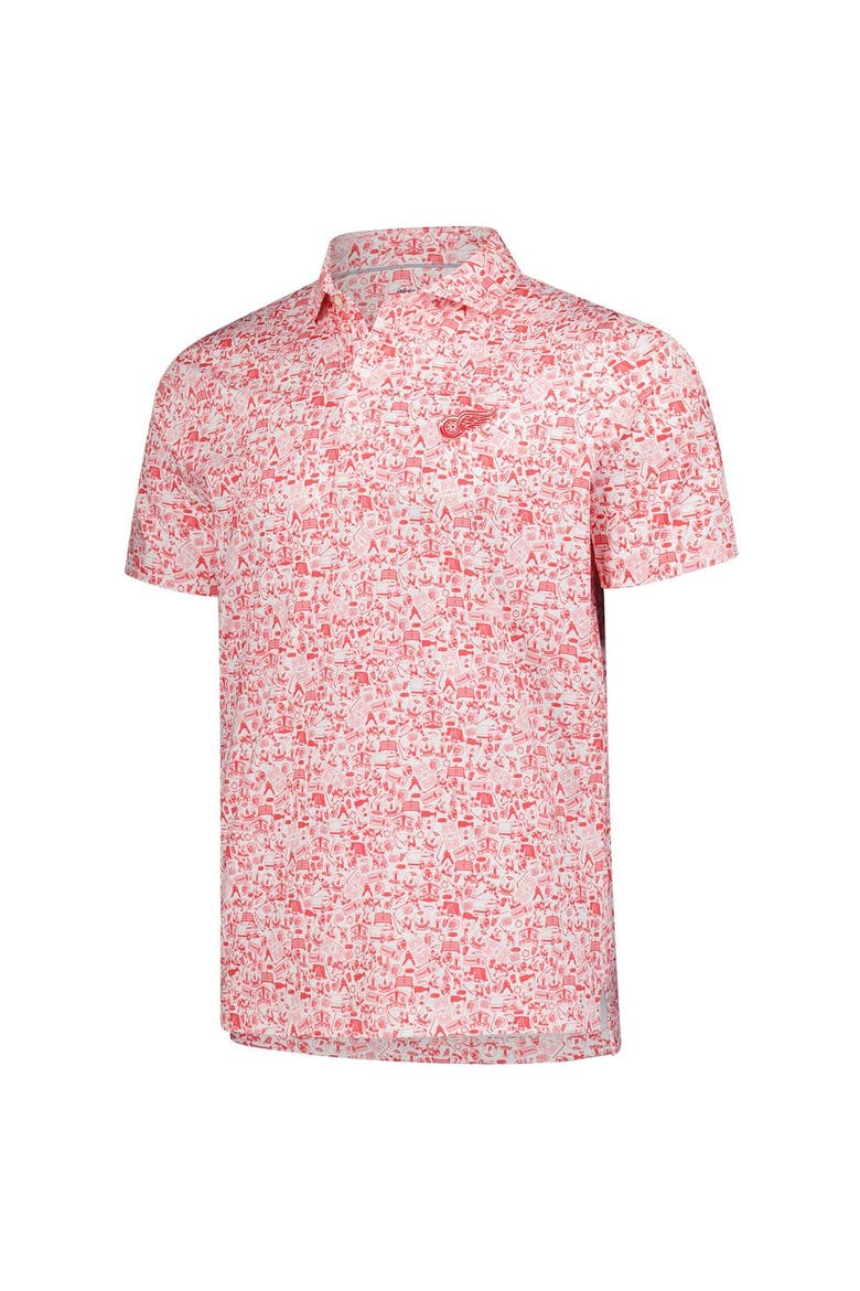 Men's johnnie-O  Red/White Detroit Red Wings Slapshot Polo, Alternate, color, Red
