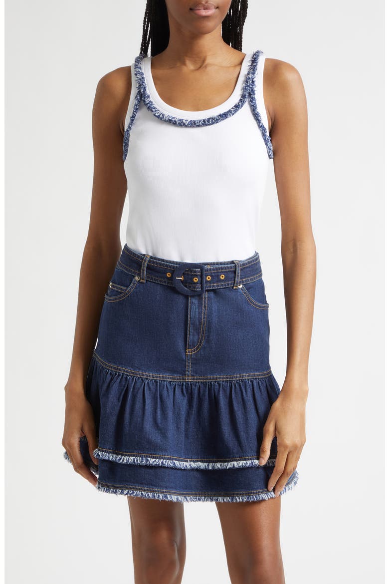 Quenta Fringe Tank, Main, color, WHITE/ TWILIGHT
