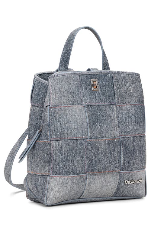 Desigual Medium Braided Denim-effect Backpack