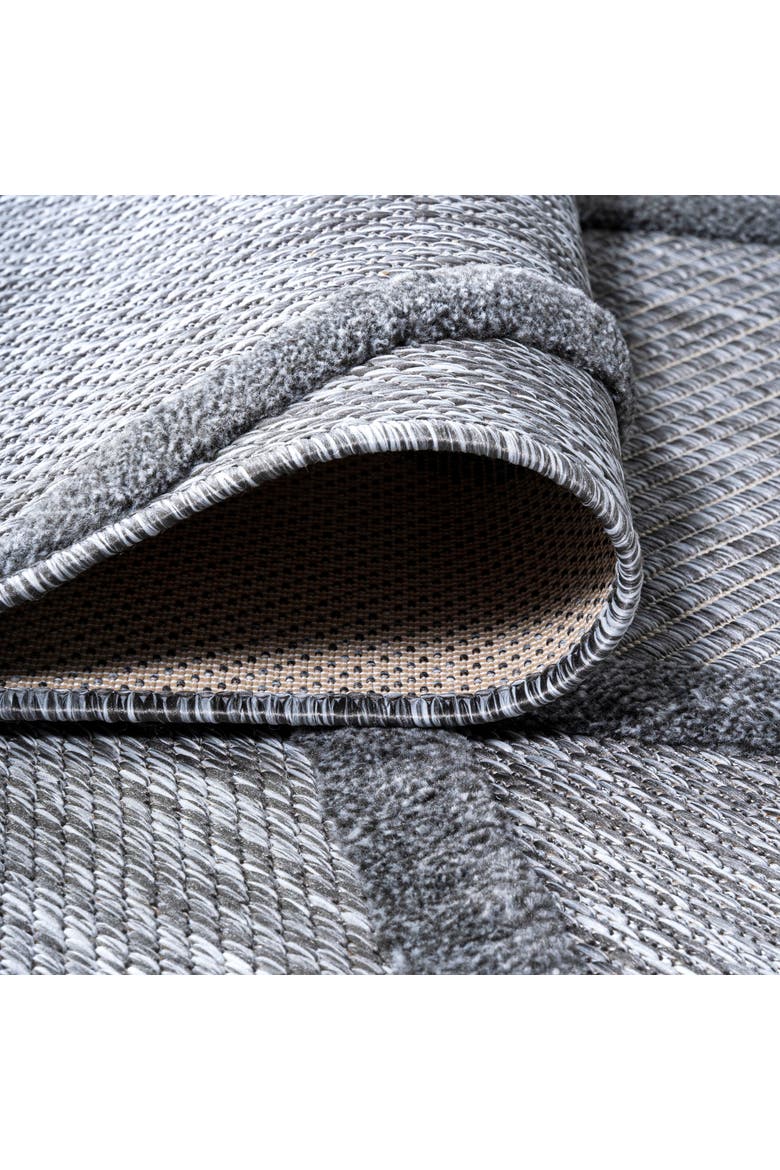 Salines Diamond Trellis Indoor/Outdoor Area Rug, Alternate, color, Dark Gray