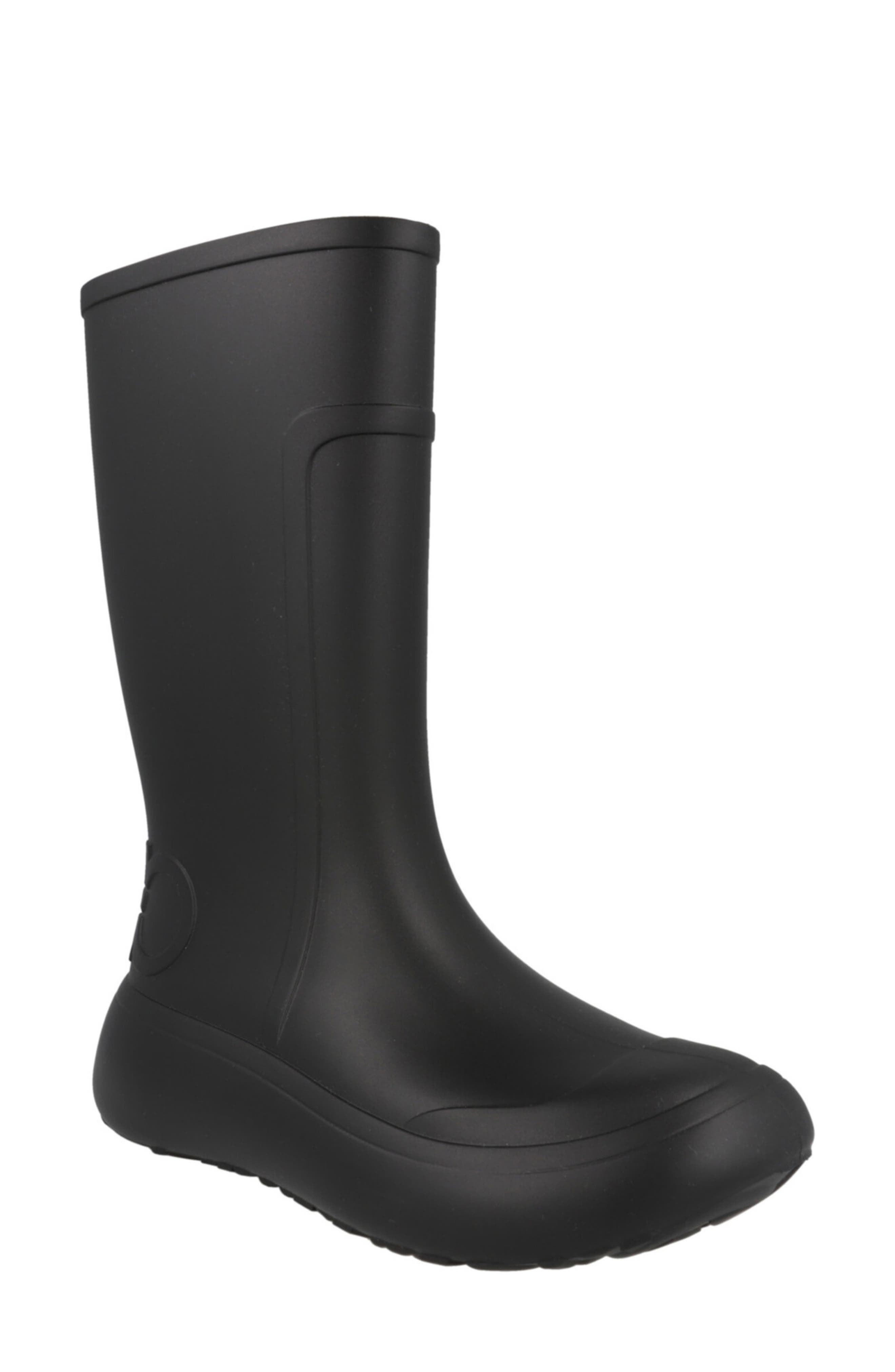 FERRAGAMO Gancini Logo Rain Boot, Main, color, Black