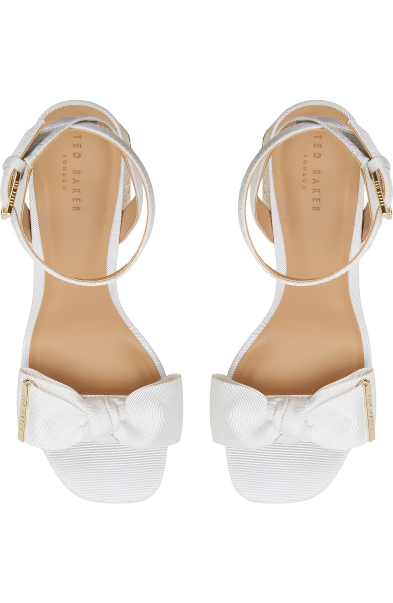Ted Baker London Giana Block Heel Sandal, Alternate, color, White