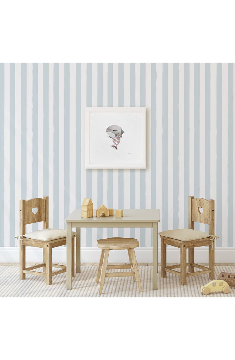 Ramus & Co Baby Great White Shark Framed Museum Quality 12" x 12" Art Print, Alternate, color, Multicolored