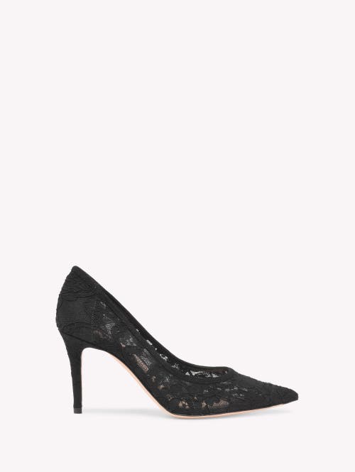 Gianvito Rossi Claudia 85 Pump In Black Textile
