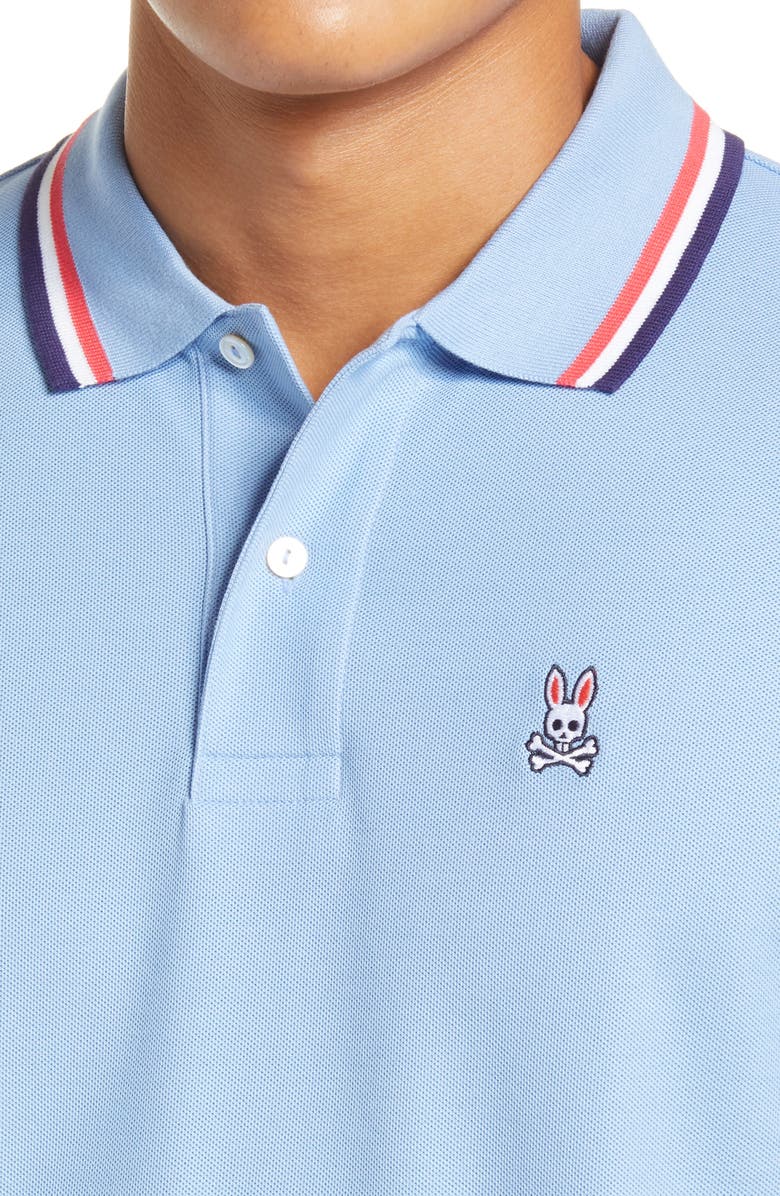 Psycho Bunny Bower Tipped Short Sleeve Polo, Alternate, color, 