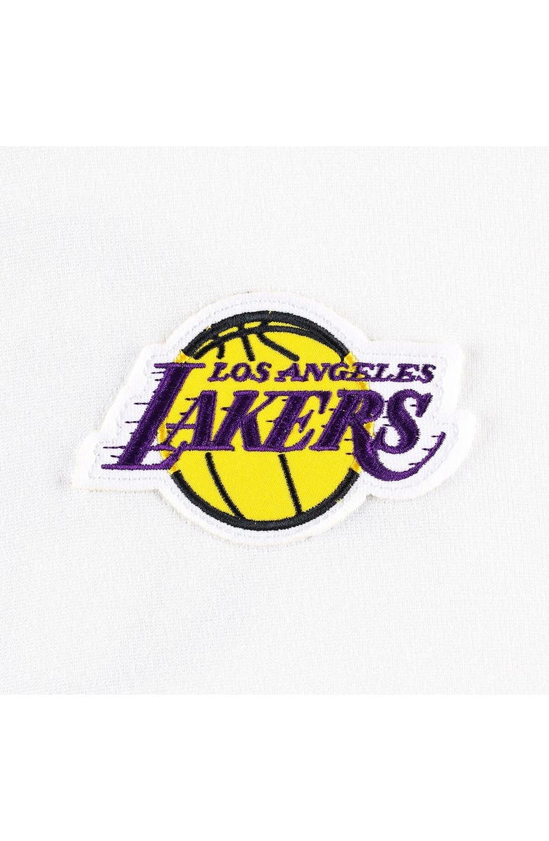 FISLL Men's FISLL Oatmeal Los Angeles Lakers Double Dribble Tie-Dye Fleece Jogger Pants, Alternate, color,