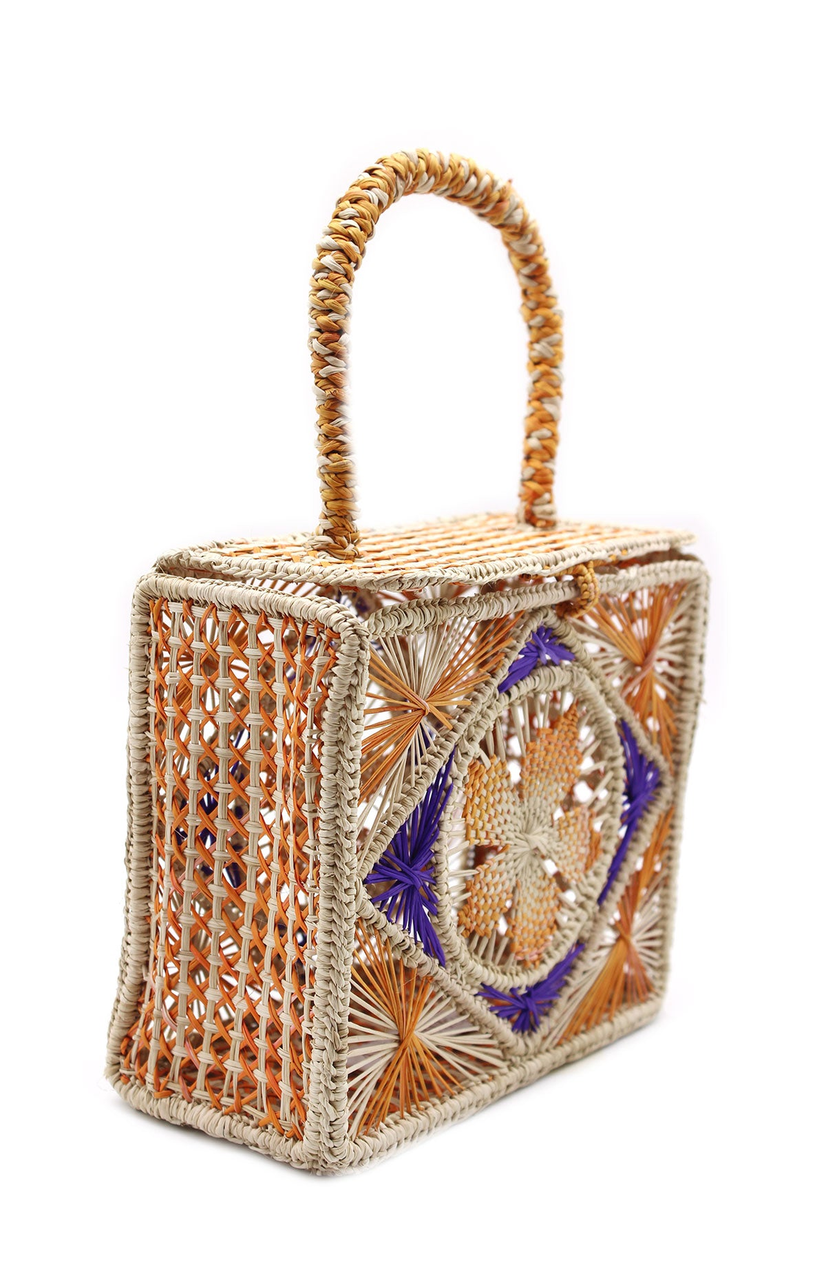 Amazónica Wai Handbag, Alternate, color, Beige / Orange / Purple
