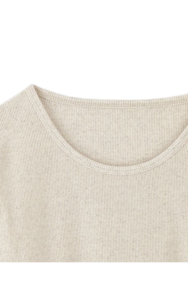 Fortela Courtney Cotton Linen Rib T-Shirt, Alternate, color, Garza