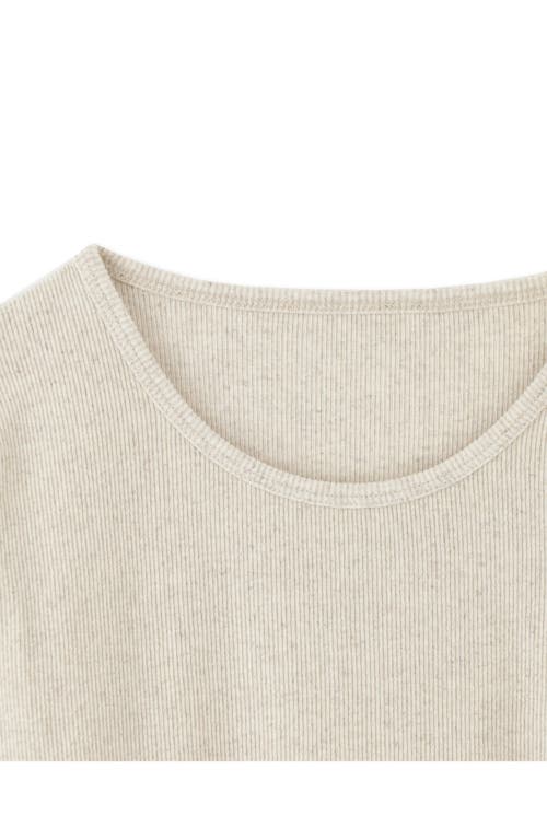 Fortela Courtney Cotton Linen Rib T-shirt In White