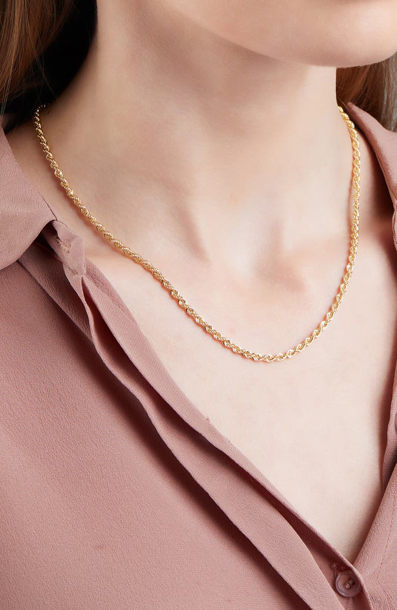 Bony Levy 14K Gold Rope Chain Necklace, Alternate, color,