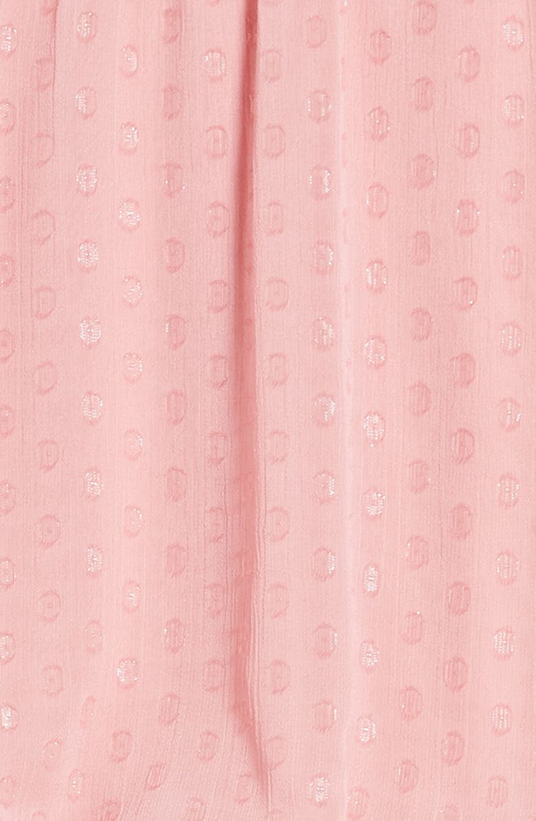 Ava & Yelly Kids' Metallic Long Sleeve Jacquard Dress, Alternate, color,