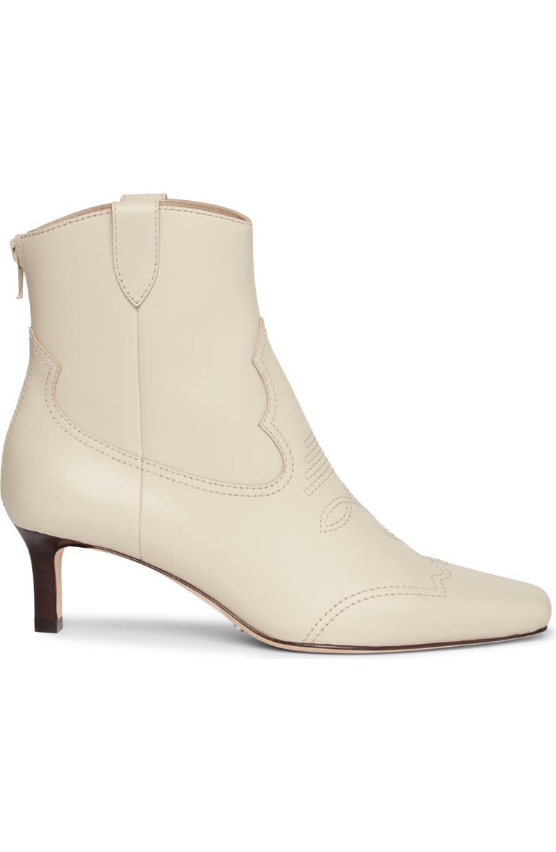 PAIGE Adelyn Kitten Heel Western Boot, Alternate, color, Bone