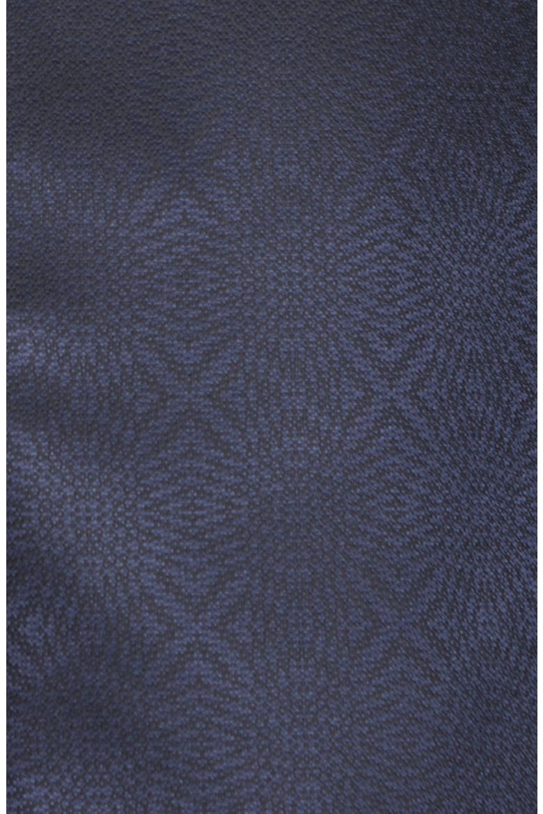 G Line Trim Fit Geometric Wool & Silk Dinner Jacket, Alternate, color, BLUE