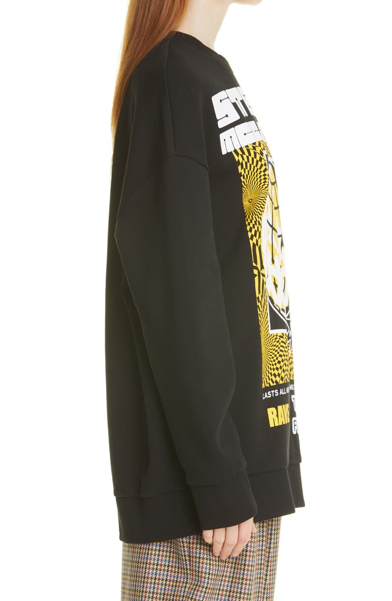Stella McCartney Rave Graphic Sweatshirt, Alternate, color, 