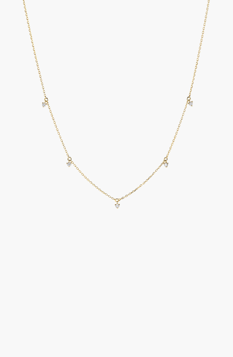 Multi Station Diamond Necklace