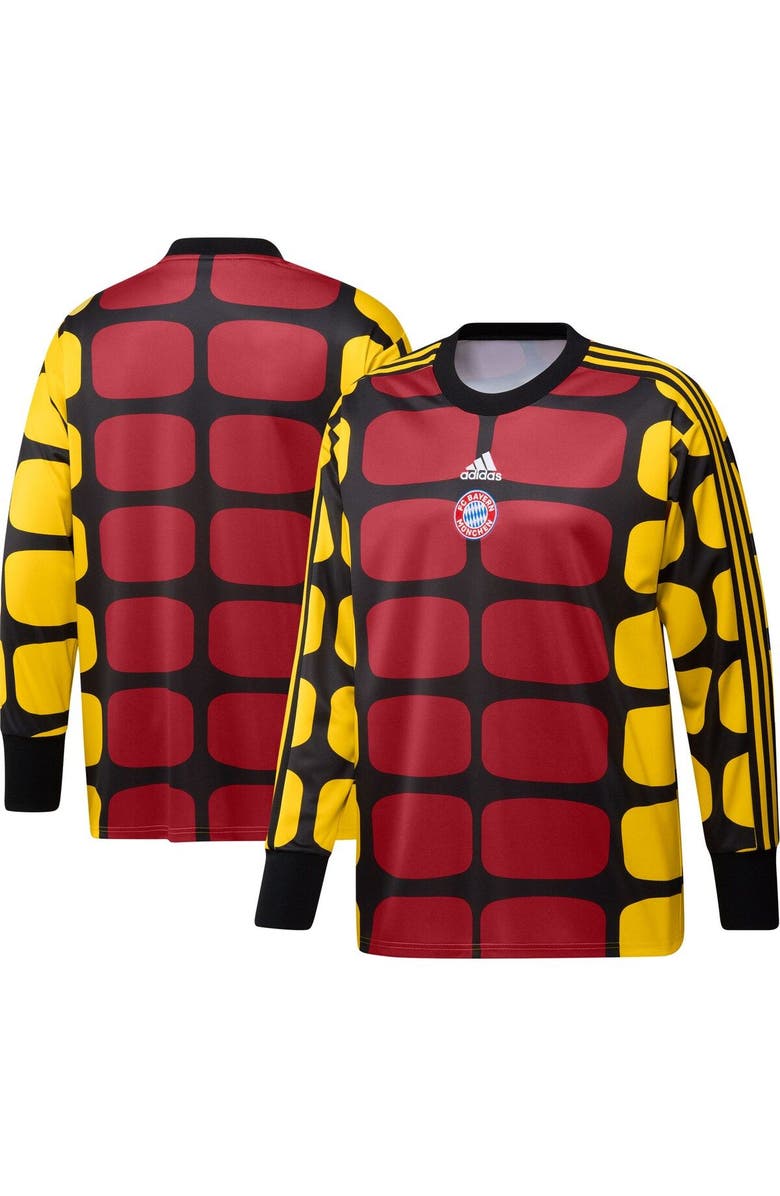 adidas Men's adidas Black Bayern Munich Authentic Football Icon Goalkeeper Jersey, Main, color,