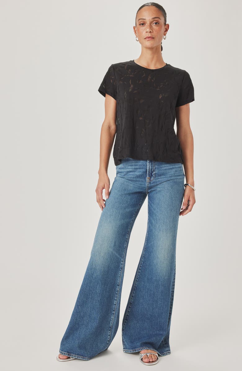 Splendid Air Burnout T-Shirt, Alternate, color, Black Windswept