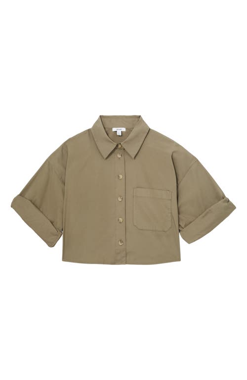 Reiss Solene Cotton Shirt In Green