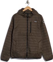 Hurley Balsami Quilted Nylon Hooded Jacket
