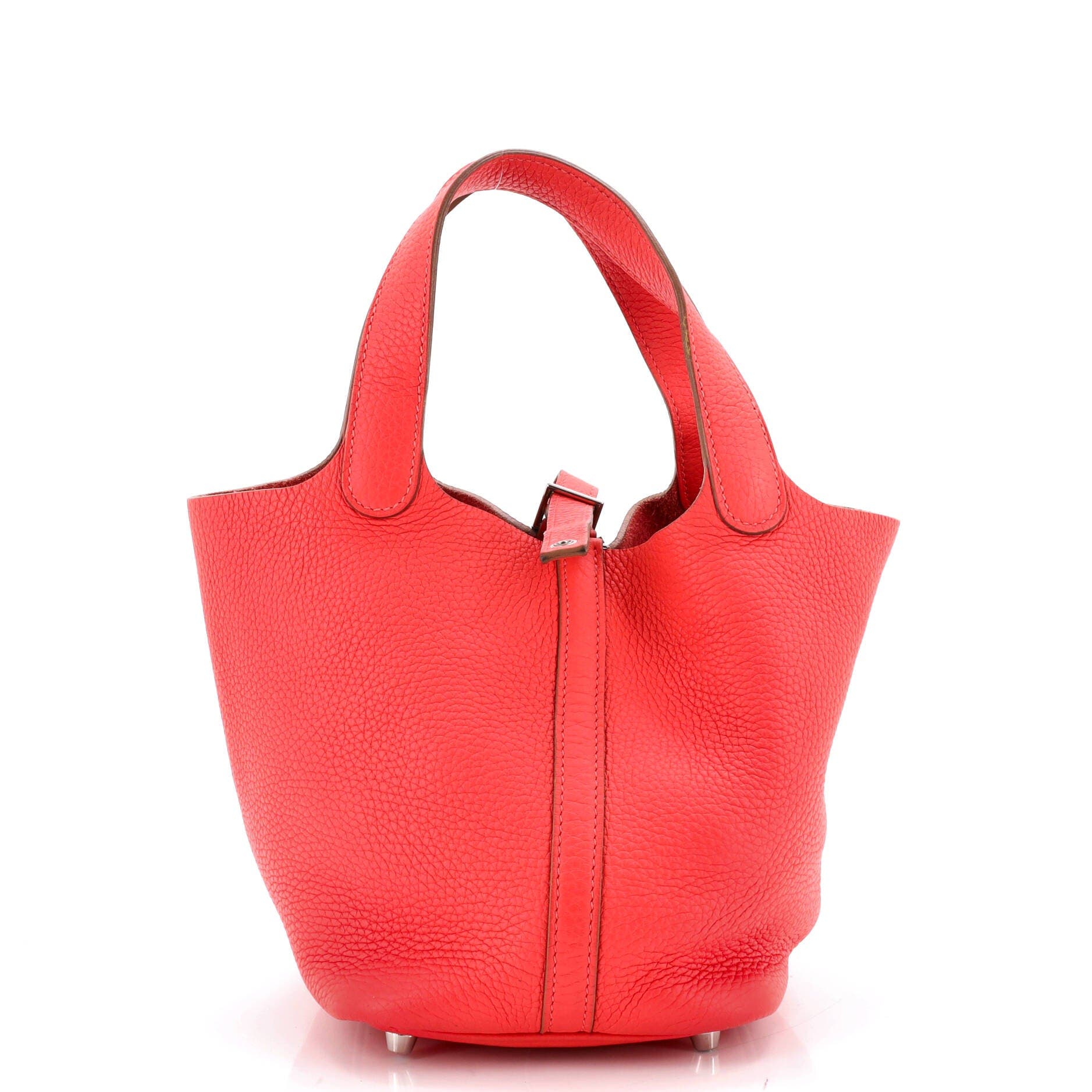 Pre-Owned Hermes Picotin Bag Clemence PM, Main, color, Rose Jaipur