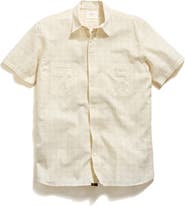 Billy Reid Corded Plaid Donelson Short Sleeve Button-Up Shirt