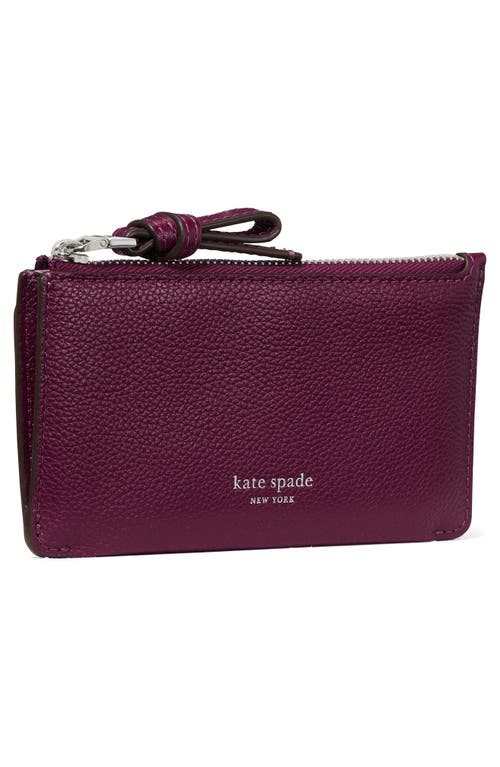 Kate Spade New York Loop Pebbled Leather Card Case
