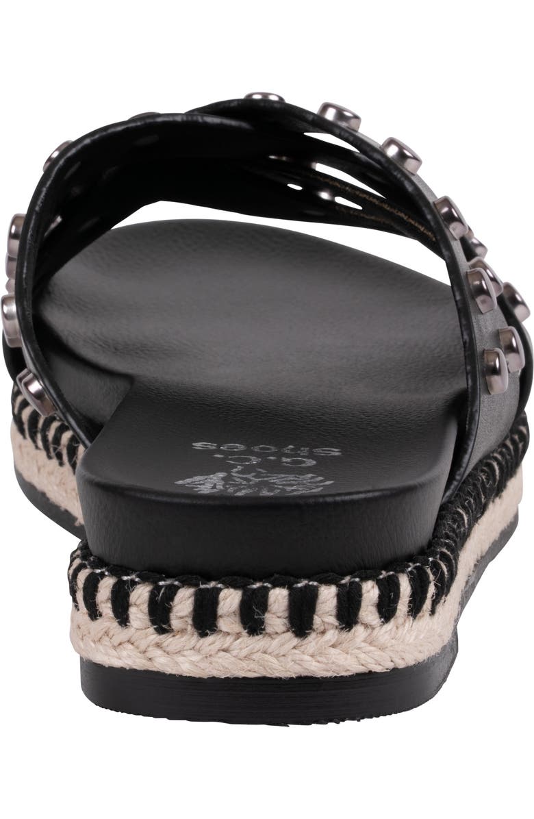 GOOD CHOICE NEW YORK Loola Studded Espadrille Sandal, Alternate, color, Black