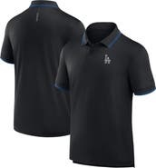 FANATICS Men's Fanatics Black Los Angeles Dodgers Front Office Move Mono Pique Polo