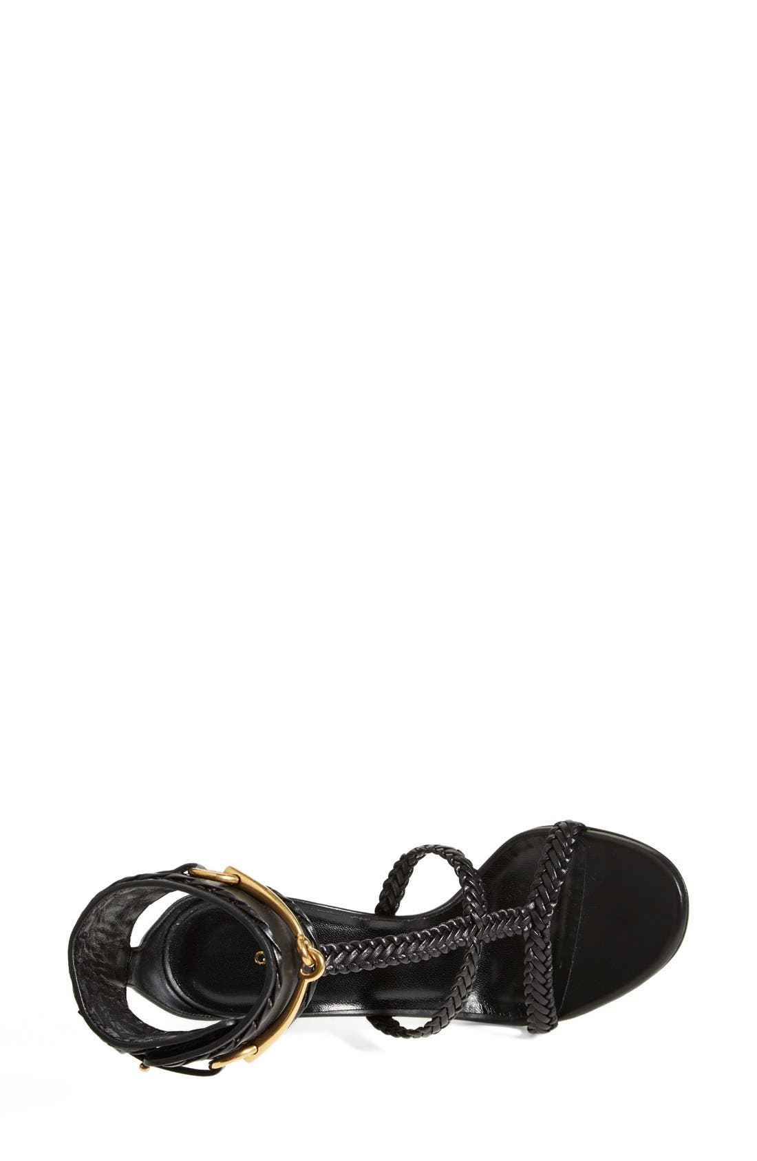 Gucci 'Ursula' Braided Sandal, Alternate, color, 