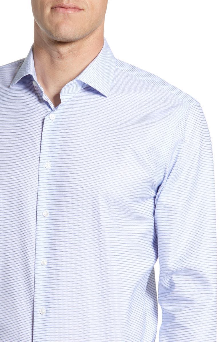 NORDSTROM MEN'S SHOP Trim Fit Stretch Non-Iron Check Dress Shirt, Alternate, color,