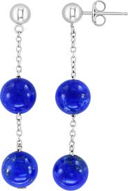 EFFY Double Blue Lapis Chain Drop Earrings