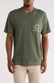 Scotch & Soda Sun Embroidered Pocket T-Shirt