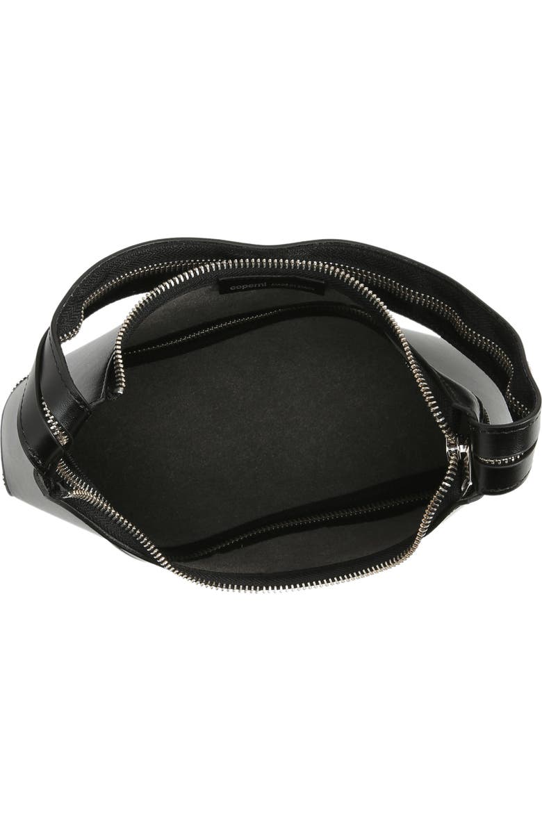 Coperni Swipe Zip Baguette Leather Handbag, Alternate, color,