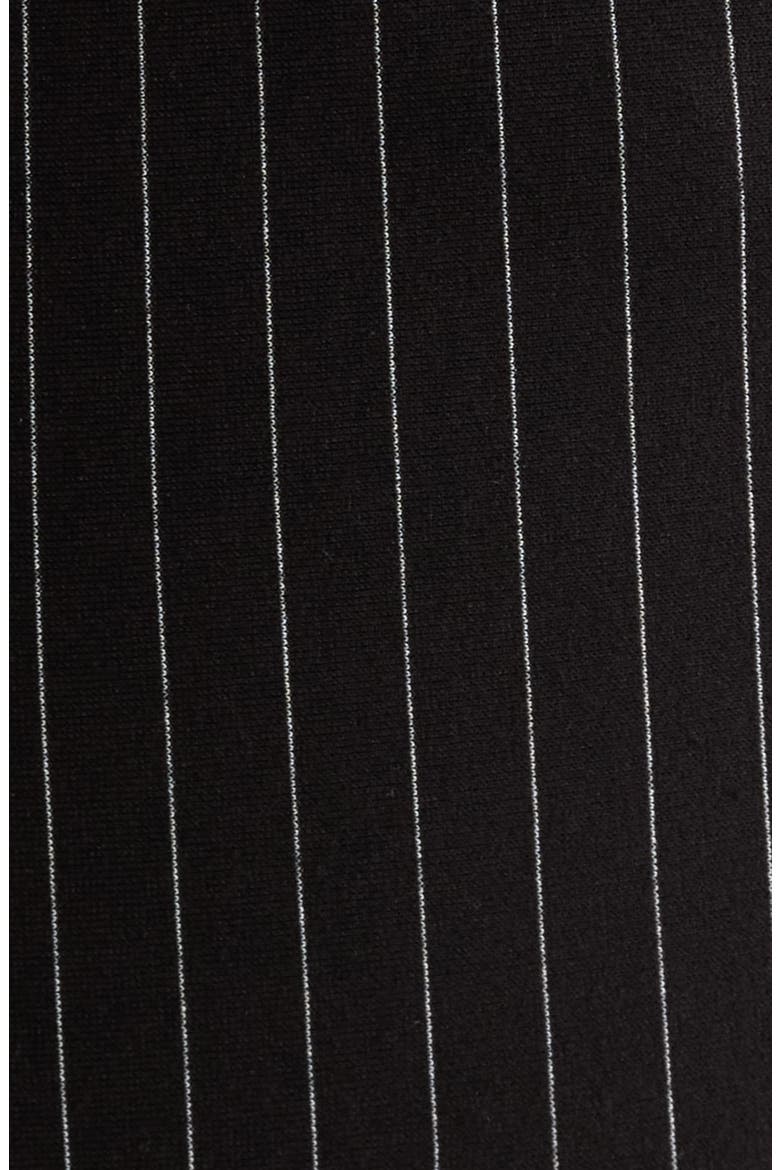 Pinstripe Pull-On Trousers, Alternate, color, ANNE BLACK/ WHITE DOVE