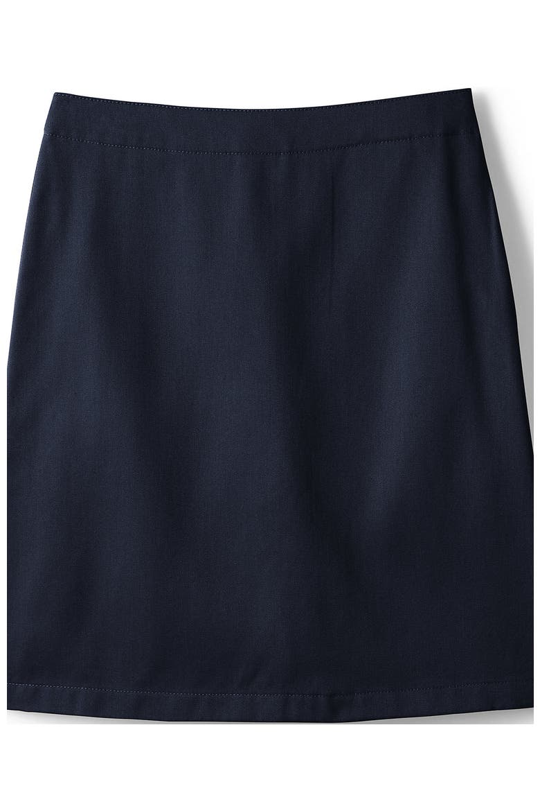 School Uniform Girls Slim Blend Chino Skort Top of Knee, Alternate, color, Classic Navy