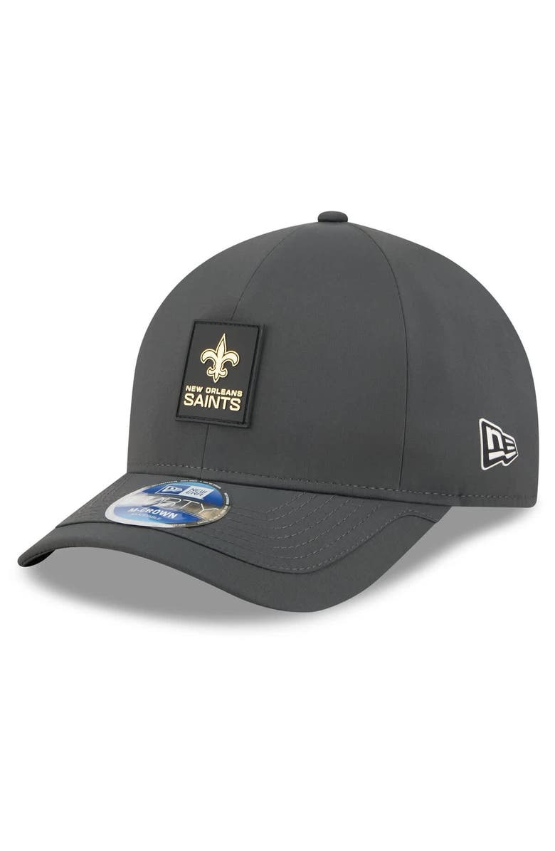 New Era Men's New Era Charcoal New Orleans Saints 2025 Sideline Cold Weather 9FORTY M-Crown Adjustable Hat, Main, color, Charcoal