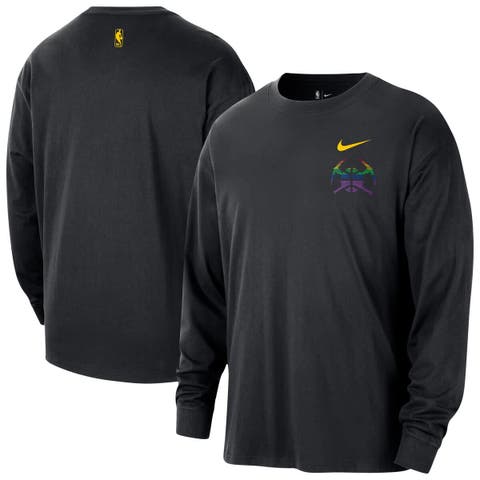Men's Nike  Black Denver Nuggets 2025/26 City Edition Remix Essential Logo Long Sleeve T-Shirt