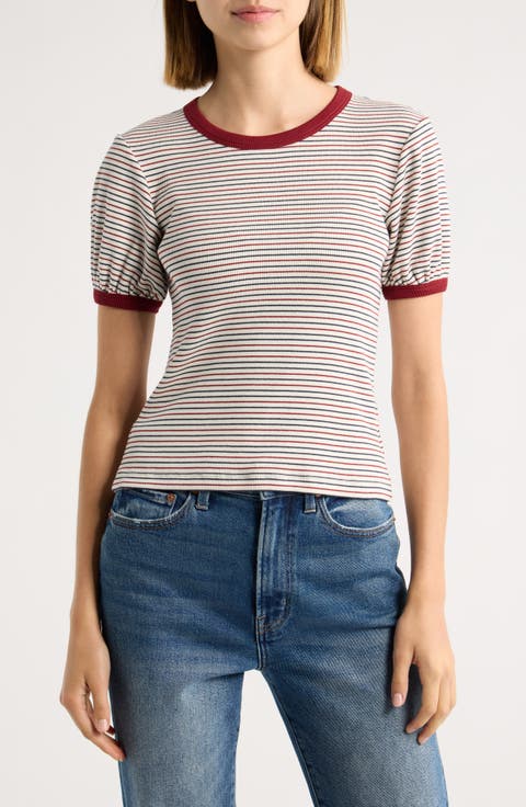 The Essential Rib Striped Tee